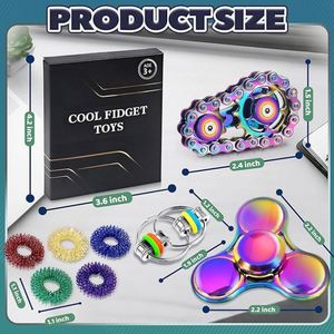 Office <b>Desk</b> Metal Sliding Spinner Fidget Toy-Eco-Friendly Compact Design for Stress Relief Meetings & <b>Study</b> Breaks TOYSRUNNER - Product Image 2