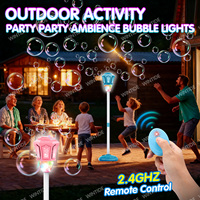 Machine à bulles électrique Hot Salt Garden Torch avec lumières et musique, jouet d'extérieur pour garçons et filles, idéal pour les fêtes estivales