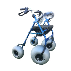 KSM-SW3 Used Beach <b>Rollator</b> China Manufacturer with Seat and Brakes for Sale All-Terrain Wheels Senior Beach Mobility Solutions - Product Image 2