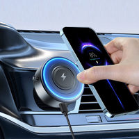 2025 chargeur de voiture rapide sans fil magnétique LOGO OEM pour double Station de chargeur inductif de téléphone portable 15W