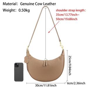Sacs à bandoulière AndoBag, sac à main minimaliste de luxe, sac bandoulière en cuir de première qualité, pour femmes 1725 - Product Image 2
