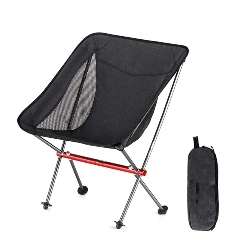 Cadeira de acampamento dobrável de alumínio para uso ao ar livre, ajustável, portátil, resistente, para praia, piquenique, pesca, uso em parques com embalagem