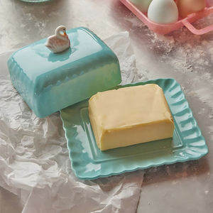 Отличное качество сливочного масла блюдо с крышкой керамическая коробка для масла Хранитель масла - Product Image 1