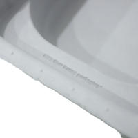 Boîte à savon en pulpe moulée pour savon liquide, matériaux recyclés écologiques avec laminage brillant ou mat