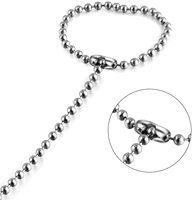Chaînes à billes verticales de remplacement pour stores romains Connecteurs de cordon en acier inoxydable Fermoirs d'extension