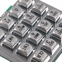 Clavier industriel en métal Braille en acier inoxydable Clavier en métal USB IP65