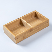 Boîte Cadeau en Bois de Bambou Faite à la Main avec 2, 3, 4, 6 ou 9 Compartiments pour Fruits Secs, Desserts et Bonbons – Vente en Gros