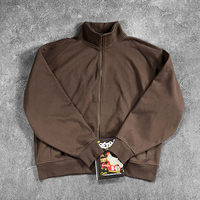 Ventes en gros de sweat-shirts à col montant pour hommes, sweat-shirts en molleton français, 460 g/m², coupe décontractée, fermeture éclair en métal, sweat-shirts pour hommes de haute qualité