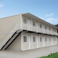 Bâtiment de bureau préfabriqué moderne modulaire détachable de style conteneur pour chantier de construction