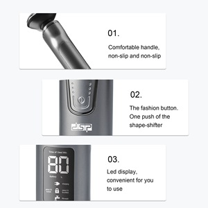เครื่องโกนหนวดไฟฟ้า DSP แบบ 3 ใบมีด หมุนได้ ชาร์จผ่าน USB พร้อมหน้าจอดิจิตอล สำหรับผู้ชาย - Product Image 1