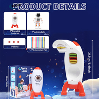 Projecteur de dessin à tracer avec 12 stylos de couleur, projecteur de dessin intelligent pour enfants, jouet projecteur pour enfants