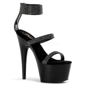 Open Toe Sexy Fetish 6 pouces plate-forme stiletto talons hauts pôle danse plate-forme chaussures de danse modèle <span class=keywords><strong>noir</strong></span> gothique mode <span class=keywords><strong>sandales</strong></span> - Product Image 1