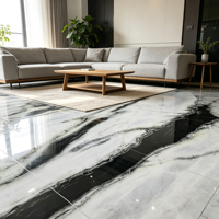 Dalle de marbre noir et blanc de haute qualité, pierre naturelle, grande taille, imperméable, durable, pour comptoirs de cuisine, meubles de salle de bain et surfaces de table basse
