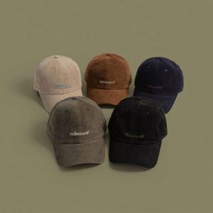 Casquettes de baseball d'hiver en velours côtelé brodées de lettres pour hommes – Nouveauté en gros - Product Image 3