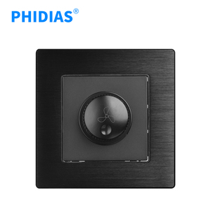 Phidias EU tiêu chuẩn chuyển đổi điều khiển cho <span class=keywords><strong>fan</strong></span> hâm mộ và ánh sáng thép không gỉ 15-300 Wát treo tường chuyển đổi <span class=keywords><strong>dimmer</strong></span> - Product Image 1