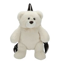 Ruunjoy usine personnalisation Logo Animal sacs en peluche ours en peluche jouet en peluche avec fermeture éclair arrière jouets personnalisé peluche sac à dos