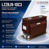 Transformateur de courant LZZBJ9-10C3 10kV 0.2S/5P20 5A CT en résine époxy coulée pour usage intérieur en appareillage de commutation