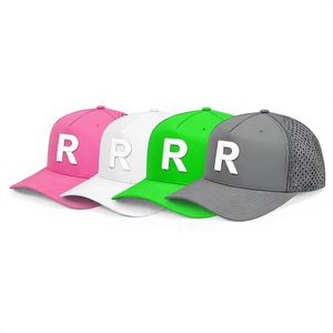 Gorra de Béisbol Deportiva de 5 Paneles de PVC y Goma con Logotipo, Impermeable, Tipo Trucker, para Golf, con Orificios Perforados con Láser - Product Image 6