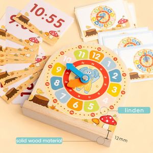 Aprende a Ver las Horas: Reloj Educativo de Madera para Niños Pequeños y de Jardín de Infancia - Product Image 2