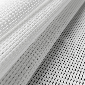 100% <span class=keywords><strong>Polyester</strong></span> thể thao vải nhanh khô nhẹ lưới lục giác cho quần áo dọc dệt kim loại - Product Image 2