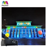 Projecteur holographique transparent populaire pour l'extérieur, écran de projection interactif, projection de contenu gratuit, projecteur holographique