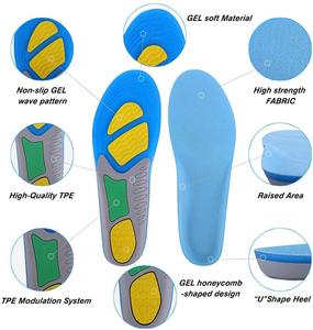 Semelles orthopédiques en Gel de silice pour <span class=keywords><strong>Sport</strong></span>, position intérieure, coussin pour le talon, Support d'arc - Product Image 3