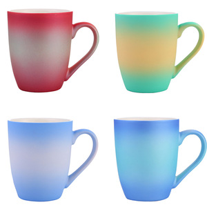 Tasse en céramique à piles créative à succès en 2024, personnalisable, sensible à la chaleur, changement de couleur à l'eau froide, tasse à café thermique - Product Image 6