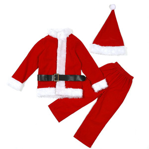 Nouvel arrivage de déguisement de noël famille père noël ensemble clause tenue de noël costume père noël tenue pour fête de noël cosplay - Product Image 6
