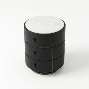 Homely Rustic‑Flavor Solid Timber <b>Bedside</b> Chest for Country‑Style Household Bedroom Indoor Daily <b>Storage</b> Application - Product Image 5
