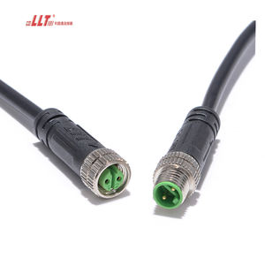 Lt m8 2 3 4 5 pin pvc כבל מחבר זכר/נקבה ישר/ישר זווית חוט כוח יישום חומר פלסטיק - Product Image 2