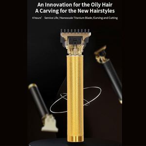 Cordless Electric Hair Trimmer for Men Barber Cutting <b>Machine</b> 0330 Bronze Black Plastic Conjoined for Shaving - Product Image 3