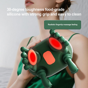 2025 Neu Großhandel Elektrisches Massage-Vibrationsgerät Zur Körperentspannung Shiatsu-Massagegerät Tragbares Tiefengewebe-Nacken-Schulter-Massagegerät Mit Wärme - Product Image 2