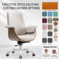 Chaise de bureau de direction haut de gamme en PP avec dossier haut, hauteur réglable et inclinable - Design moderne pour PDG/directeur
