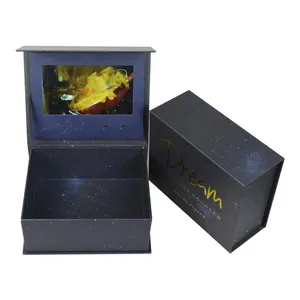 Custom Promotional Box LCD Video Card Screen Box Video Gift Box for Advertising