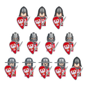 Vendita all'Ingrosso 12pz Figure Giocattolo con Blocchi di Costruzione <span class=keywords><strong>Cavaliere</strong></span> del Medioevo Mini Figure Soldato Antica Roma - Product Image 1