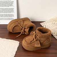 Bottes de neige chaudes en daim pour enfants OEM, garçons et filles, antidérapantes, à semelle épaisse, bottes d'hiver à la cheville