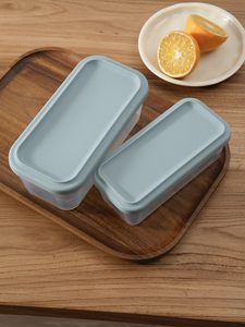 Boîte de conservation alimentaire rectangulaire 2-en-1 sans BPA, résistante à la réutilisation et au chauffage, en silicone de qualité alimentaire, pour enfants - Product Image 1
