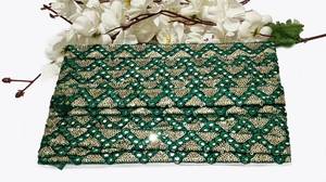 <span class=keywords><strong>Saree</strong></span> Trim Ren Trang Trí Trim <span class=keywords><strong>Net</strong></span> Ấn Độ Thêu Gương Trim Chỉnh Trang Sequins Tùy Chỉnh Hình Dạng Tùy Chỉnh Kích Thước 9 Yards - Product Image 2