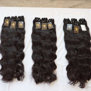 Virgen Temple-extensiones de cabello humano indio sin procesar, de la India, visón ondulado, proveedor de cabello brasileño - Product Image 1