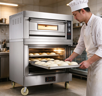 Machine à pain personnalisée, four à pain commercial industriel au gaz et électrique, grille-pain de boulangerie, four à pain à sole pour petites entreprises