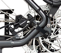 Vélo électrique urbain avec frein hydraulique, batterie LG dissimulée, moteur central Bafang M200, capteur de couple et 7 vitesses - Stock UE