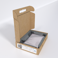 Boîte d'emballage personnalisée en carton pour ordinateur portable, vide, avec impression sur mesure