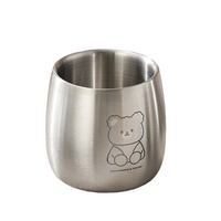 Bouteille d'eau isotherme à double paroi en acier inoxydable 304, motif dessin animé mignon, gravure laser colorée, tasse pour enfants