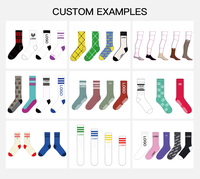 2024 chaussettes femmes hiver nouveau deux barres rayé femmes coton mi-mollet chaussettes enveloppées individuellement chaussettes femmes