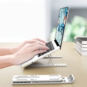 Support d'ordinateur portable de voyage personnalisé en plastique pliable avec boîte pour les programmes de fidélité des compagnies aériennes et les cadeaux marketing de l'aviation - Product Image 4