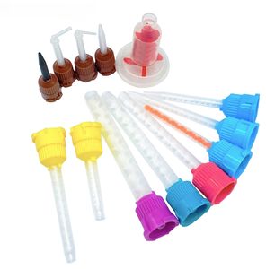 50 pz/confezione Strumenti Dentali Punte Miscelatrici Materiali per Impronte Tubi Colorati Monouso in Gomma Siliconica per Laboratorio Odontotecnico - Product Image 1