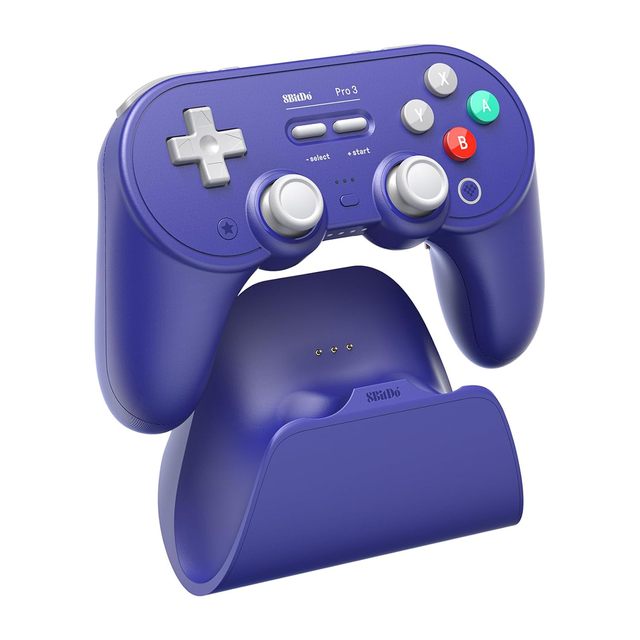 8BitDo Pro 3 Bluetooth Controller TMR Joysticks Swappable ABXY Buttons Wireless 2.4GHz Gamepad for Switch PC IOS SteamOS Android
