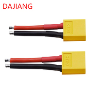 DAJIANG personnalisé XT60 mâle 14AWG fil d'extension en silicone avec connecteur en cuivre XT60 pour voitures RC Drone batterie au Lithium OEM