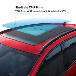 Vente en gros 1.52m * 15m Bleu Noir TPU Panoramique Lucarne <span class=keywords><strong>Film</strong></span> <span class=keywords><strong>de</strong></span> Protection pour Voitures 99% Rejet <span class=keywords><strong>de</strong></span> Chaleur <span class=keywords><strong>UV</strong></span> Blocage <span class=keywords><strong>Film</strong></span> <span class=keywords><strong>Toit</strong></span> Ouvrant - Product Image 2