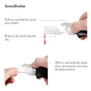 UK-2025 Heavy Duty Petit coupeur de boîte Otf rétractable automatique <span class=keywords><strong>Edc</strong></span> Pocket Poignée en aluminium léger Mini couteau utilitaire à rétraction automatique - Product Image 4